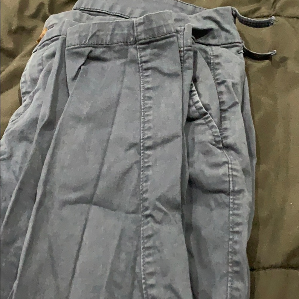 Skinny Navy Blue Uniform Pants